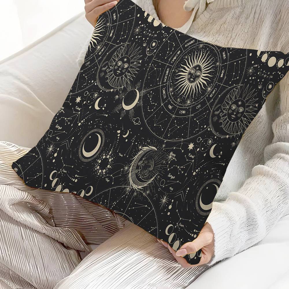 Hippie Sonne Gesicht Kissenbezug Sofakissenbezug Heim Zimmer Dekoration Kinder Geschenk