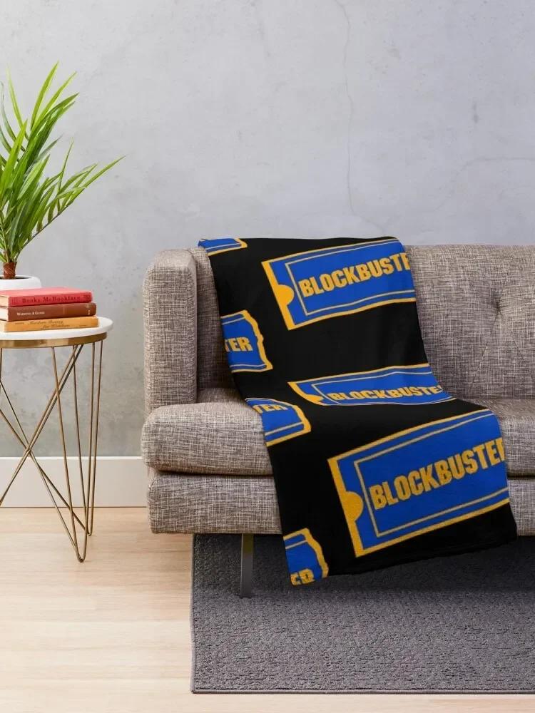 Blockbuster Logo Throw Blanket Softest Thermal Sleeping Bag Bed Fashionable Blankets