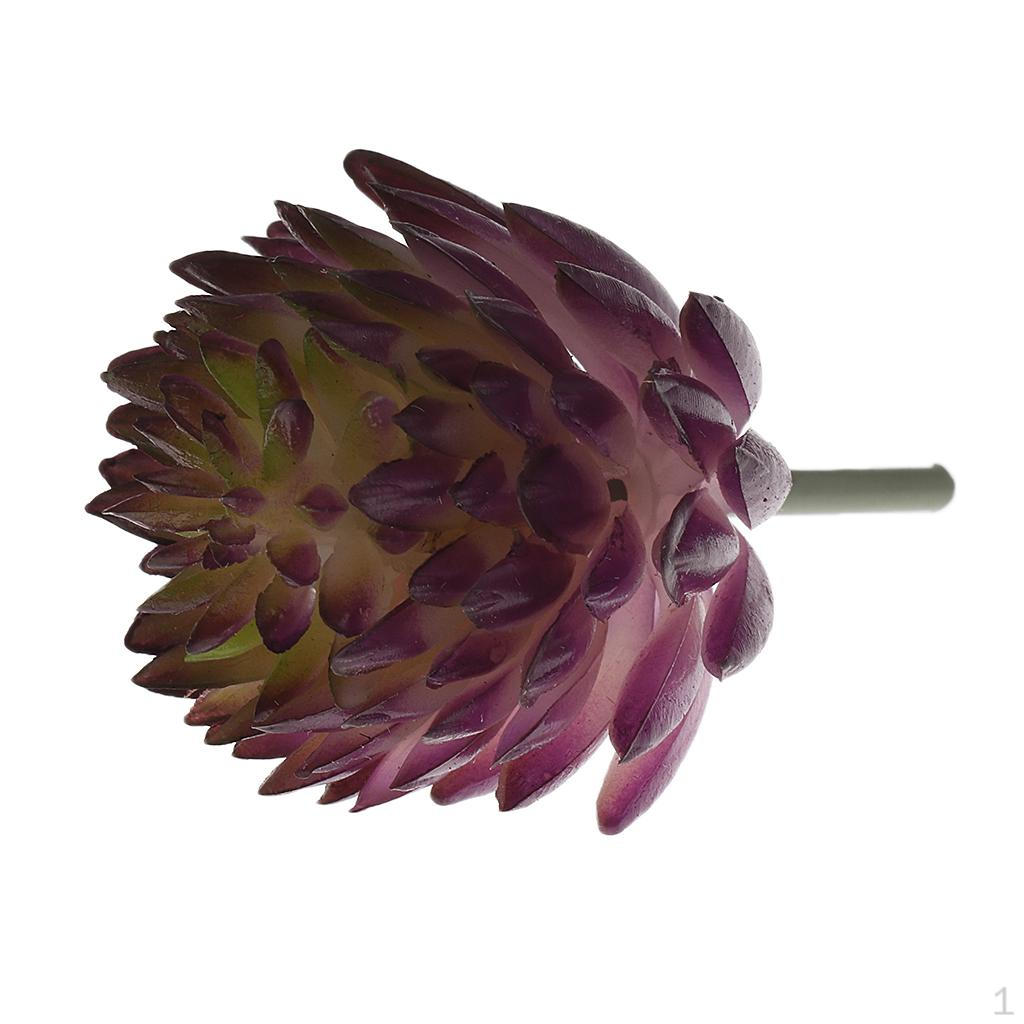 

Artificial Echeveria Flower Foliage Plant Decor Purple