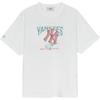New MLB T Shirts Women's White 3FTSA0253-50WHS