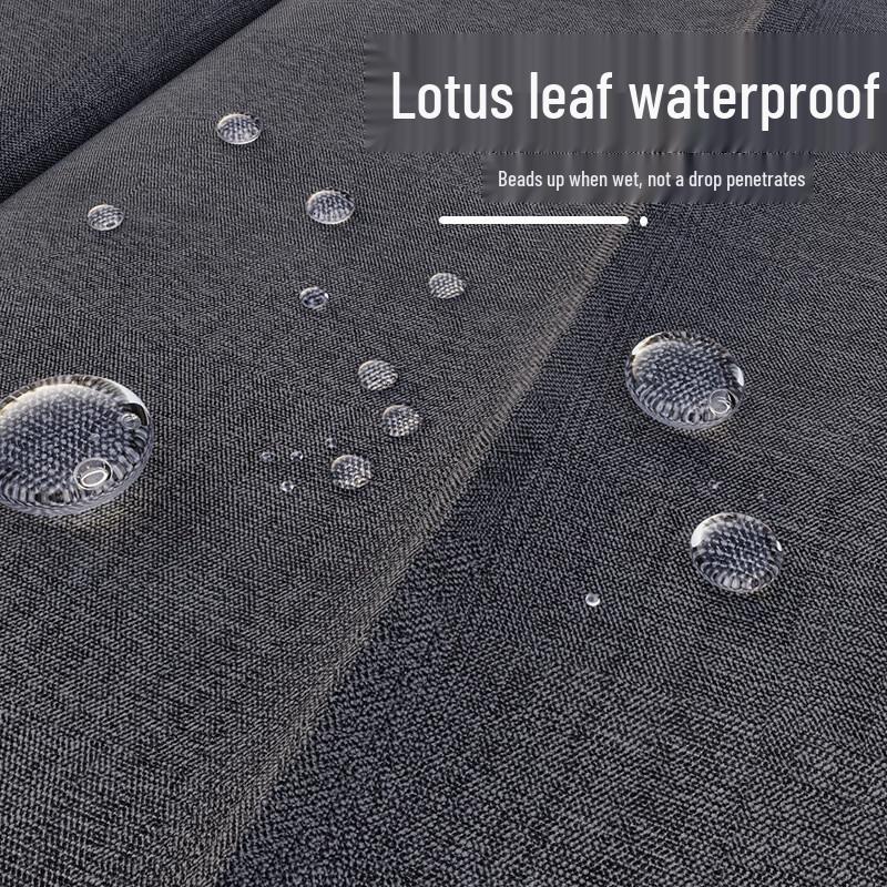 Hàndùn White Laminated Linen Shower Curtain