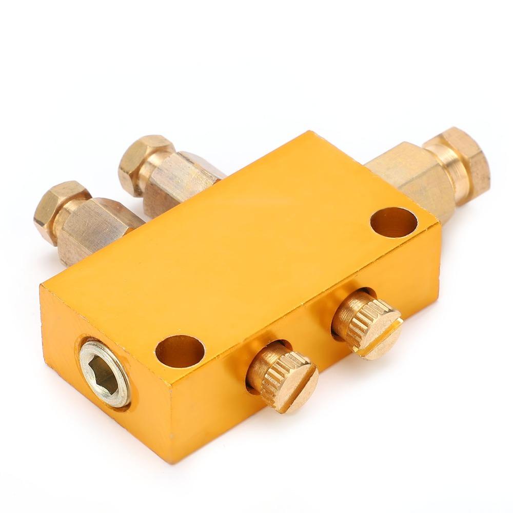 6Mm Inlet Lubrication System Brass Material Divider Valve Piston Distributor  Industrial Machinery