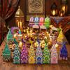 12Pcs Paper Eid Mubarak Gift Box Moon Castle Pattern Moon Lantern Box  Ramadan Celebration