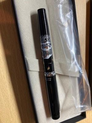 PLATINUM Maki-e Fountain Pen Wave Plovers 14K Gold Rhodium-Plated Nib