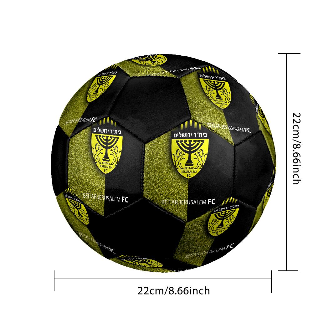 Beitar Jerusalem Fußballverein Fußball Bunt Alle Altersgruppen Maschinengenäht PVC Wettkampfbereit Langlebig Hoher Rückprall.GRÖSSE5