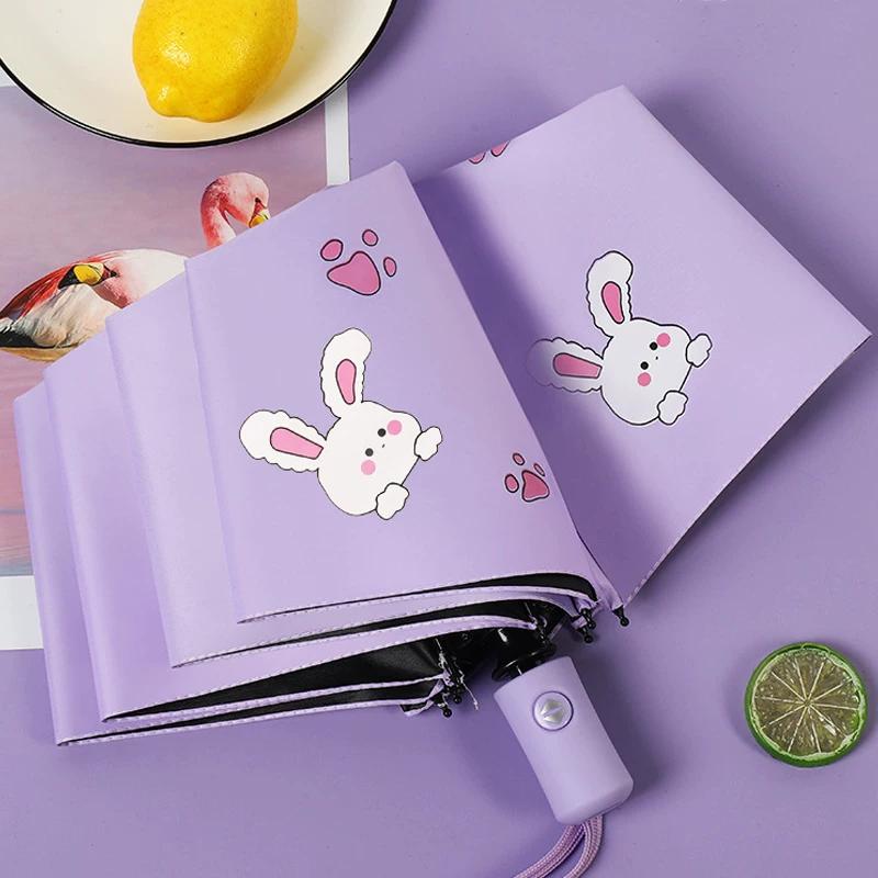 Automatic Umbrella Female Dual-Use Sun Umbrella for Sunny and Rainy Girls Good-looking Student New Sunscreen UV Protection Sunshade