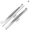 2Pcs Professional Stainless Steel Kitchen Tweezers - Cooking Clamps For Electroplating, Seafood, Grilling, Precision Cooking