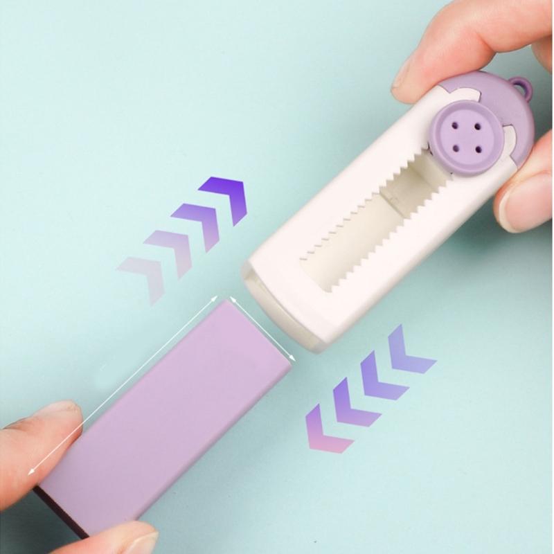 Sliding Retractable Pencil Erasers with Refills Retractable Erasers Easy Erasing Pencil Eraser for Kid Writing Drawing