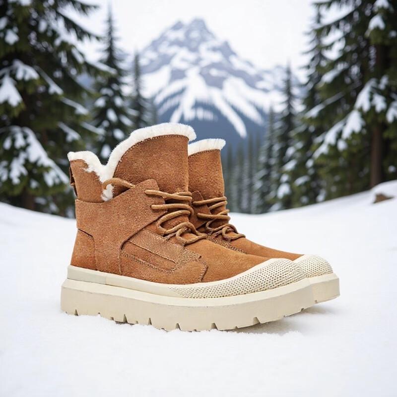 Union Messenger Unisex Winter Fleece-Lined High-Top Snow Boots