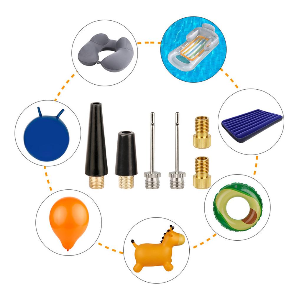 Road Bike Valve Adapter Bike Tire Valve Adapter Ball Pump Needles Inflation Nozzle Air Inflator Adaptor Bike Pump Tool