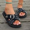 Summer New Cross Platform Fashion Fish Mouth European and American Large Size Beach Sandals Women