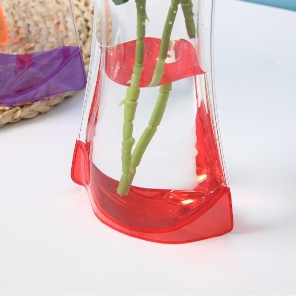 5Pcs Folding Hydroponic Floral Vase Shatterproof Plant Containers  Outdoor Travel