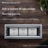 Aluminum Alloy Desktop Cable Management Cover for Computer Desk 86 Socket