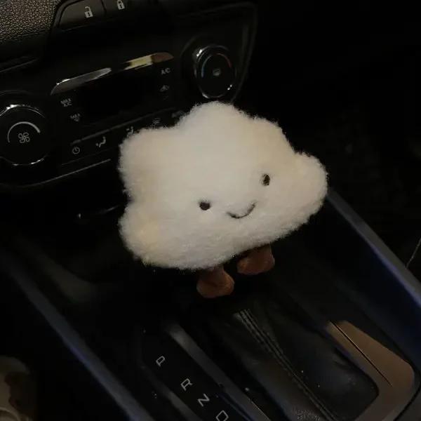 Cute Cartoon Car Handbrake Grip Covers Gear Shift Knob Cover Handle Plush Sleeve Winter Soft Warm Hand Brake Dino Corgi Ass