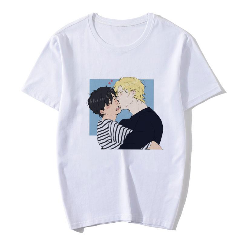 Banana Fish T Shirt Women Anime Japanese Manga T-Shirt Cartoon Graphic Tees Summer Tops Harajuku Women Fashion Tees Tshirts