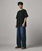 Beodeonteu Front Line Washed Wide Sweatpants [Indigo]