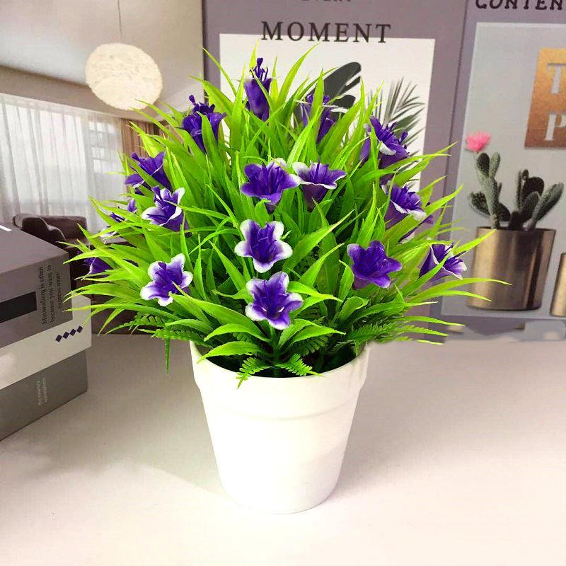 Simulated Chrysanthemum Hydrangea Calla Artificial Flowers Potted Green Plants