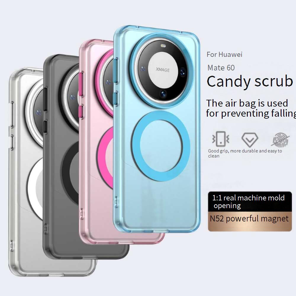 Magsafe Matte Phone Case For Huawei Mate 60 60 Pro 60 Pro+ Protective Case For Magnetic Wireless Charging Shockproof Back Cover