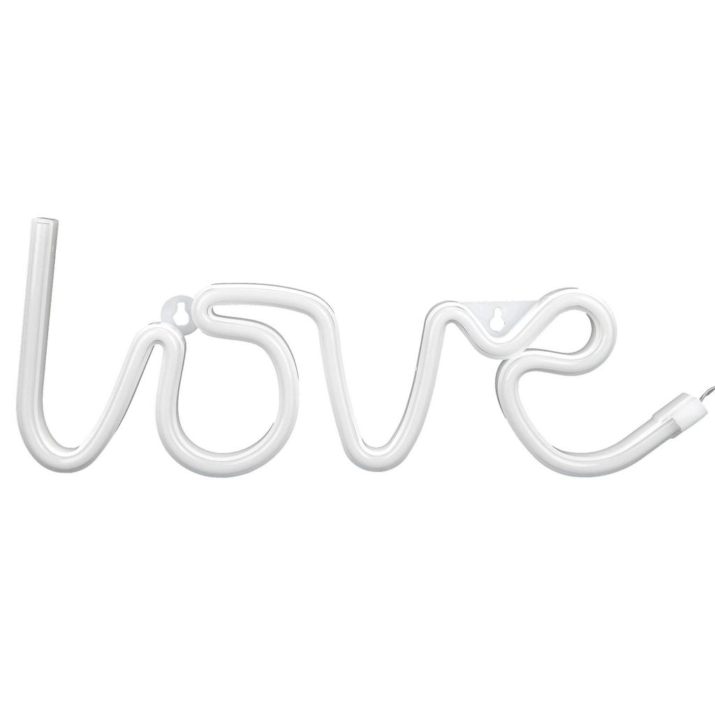 LOVE Neon Sign USB/Battery Powered Neon Lamp for Christmas Party Wedding Decoration Warm Light