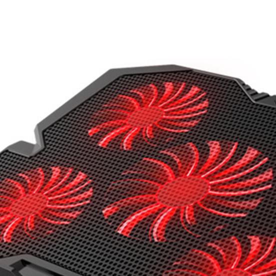 Laptop Cooling Pad Fashion Five Fans Metal Laptop Cooling Base Good Heat Dissipation Laptop Cooling Base Computer Cooling Pad