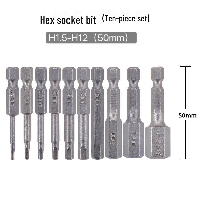 Sechskant Starke Magnetische S2 Schraubendreherbit für Handbohrmaschinen und Elektrische oder Pneumatische Schraubendreher