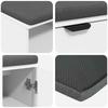 Hallway Bench with Cushion Shelf and Door White 100 X 38 X 46 Cm