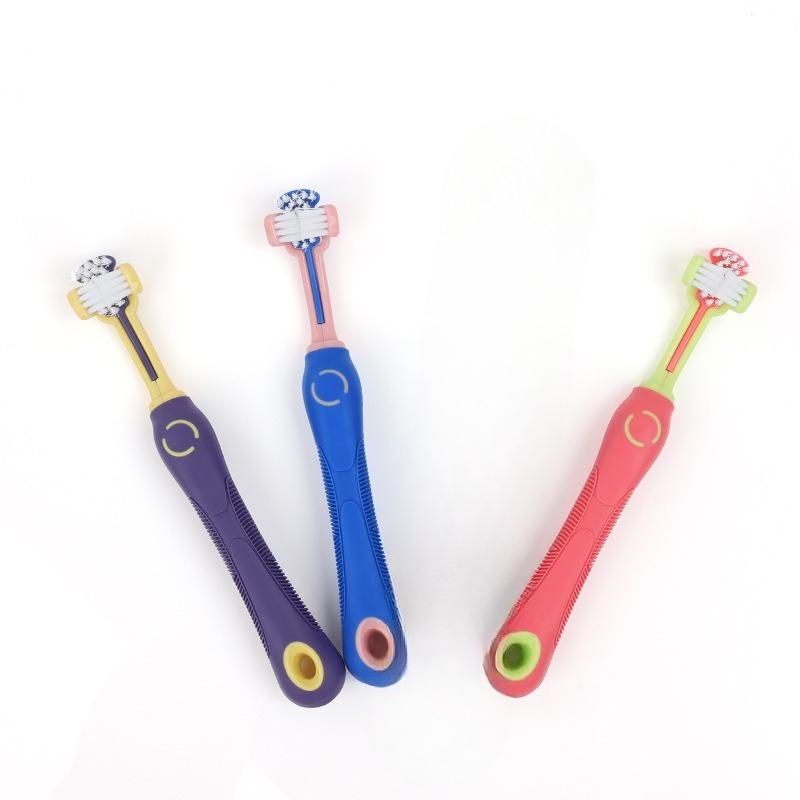 Three-headed Pet Toothbrush Oral Cleaning Dog Toothbrush Cat Toothbrush Three-sided Toothbrush Dog Toothbrush Pet Supplies