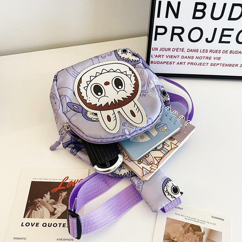 Labubu New Children's Fashion Breast Bag, Kindergarten Boys and Girls Lightweight Versatile Shoulder Messenger Bag KTY