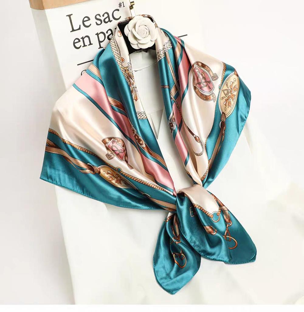 New Women's Silk Scarf – Thousand Miles of Rivers and Mountains Painting, Chinese Style Shawl, Perfect Gift for Mother's Day.