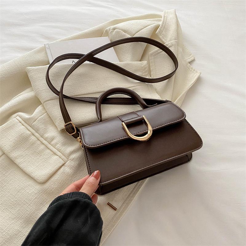 

Premium women s solid color handbag 2025 summer new versatile ins niche design foreign style small square bag women