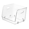 Boîte de rangement de bureau en acrylique transparent et empilable pour maquillage