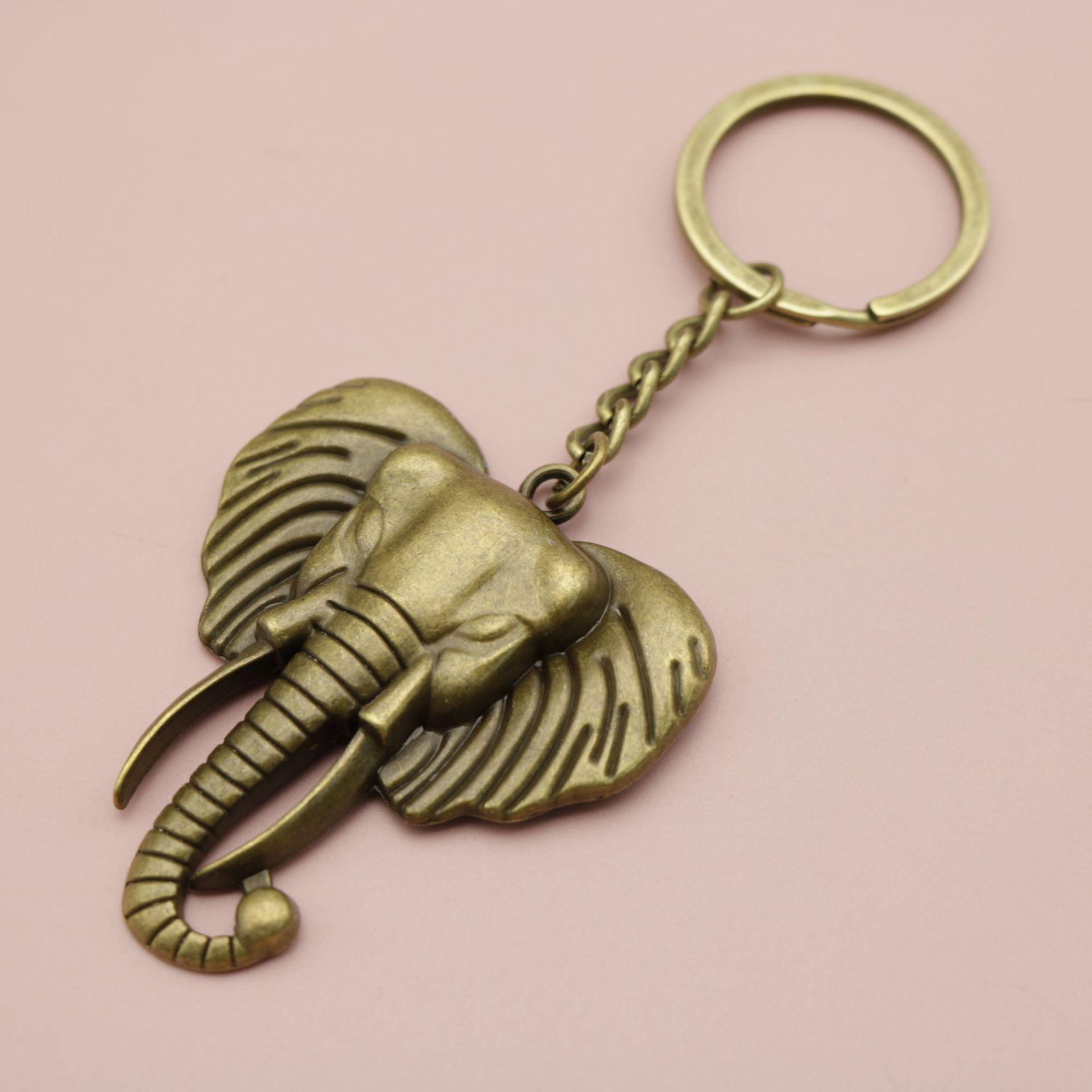 Temu Xiyin Simple Elephant Keychain Pendant