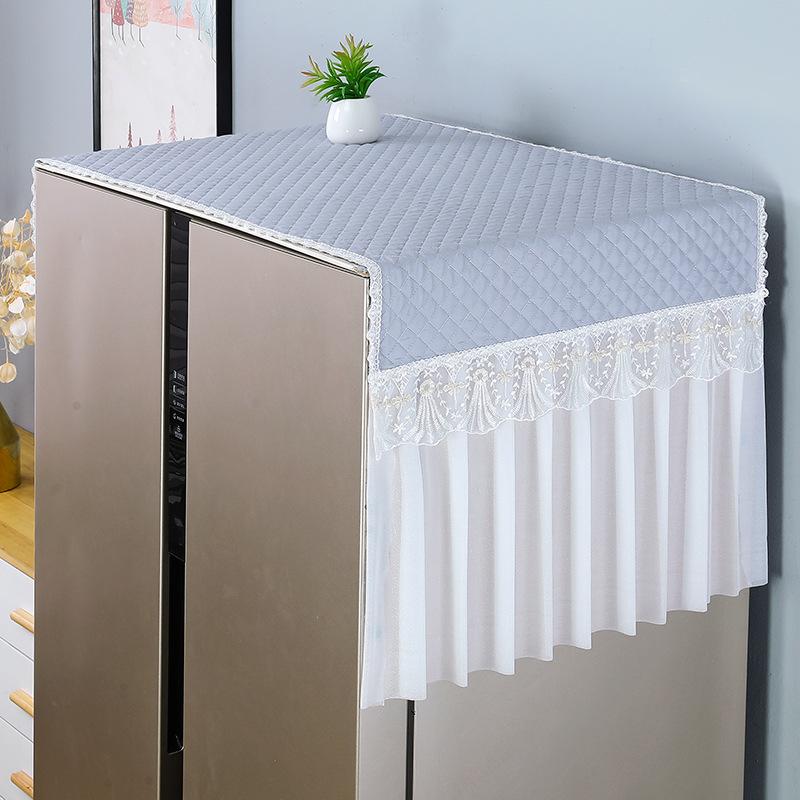 1pcs Single and Double Door Refrigerator Top Dust Cover Anti Pollution and Sun Protection Cover Universal Microwave Washing Machine Cover Towel