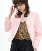 B Quiet Cropped Tweed Jacket_Pink