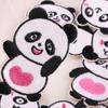 8 Pcs Cartoon Panda Embroidered Patches Iron On Patches Animal Repair Patches Sewing On Applique Patches for Clothes Bag