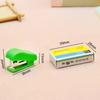 Mini Portable Stapler Set Cute Office Supplies with 50 Staples 09cm Stapler for A4 Paper Random Color Gift