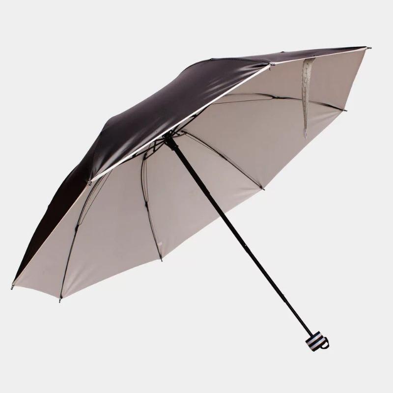 

Новый теплый маленький свежий виниловый зонт, ручной трехкратный солнцезащитный зонт