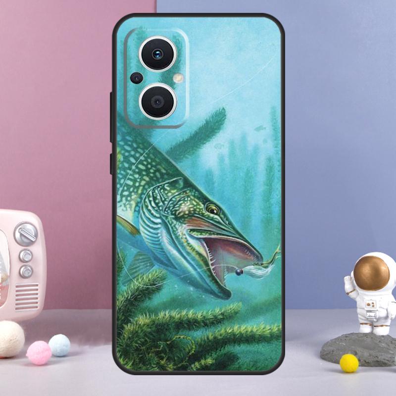 Fish Fishing Funda For OPPO Reno 12 F 11F 13F 14F 10 11 13 14 Pro 7 8 Lite OPPO Find X9 X6 X5 X8 Pro Case