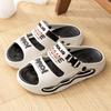 EVA Men Sandals Printed Height Increasing Thick Bottom Slippers Comfortable Breathable Outdoor Slippers