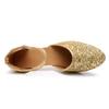 Womens Modern Dance Shoes Heeled Ballroom Dancing Shoes Party Sequin Dance Shoes 5CM
