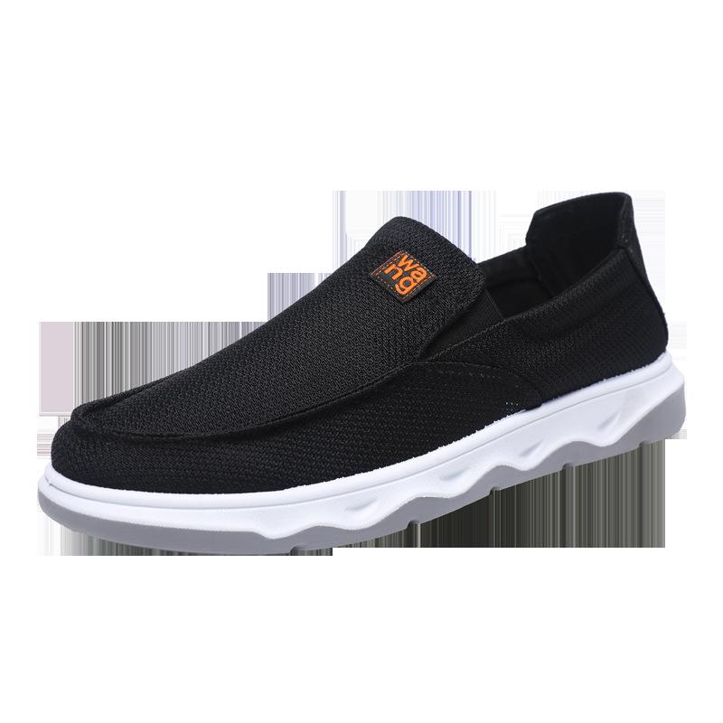 Summer thin men s cloth shoes breathable mesh old Beijing cloth shoes soft-soled casual men s shoes flat men s cloth shoes 39