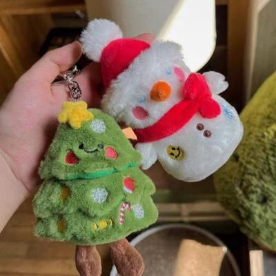 Cartoon Weihnachtsbaum Schneemann Anhänger Plüschtier Dekoration Kreativ und Interessant Feiertagsmerkmale Niedlicher Anhänger