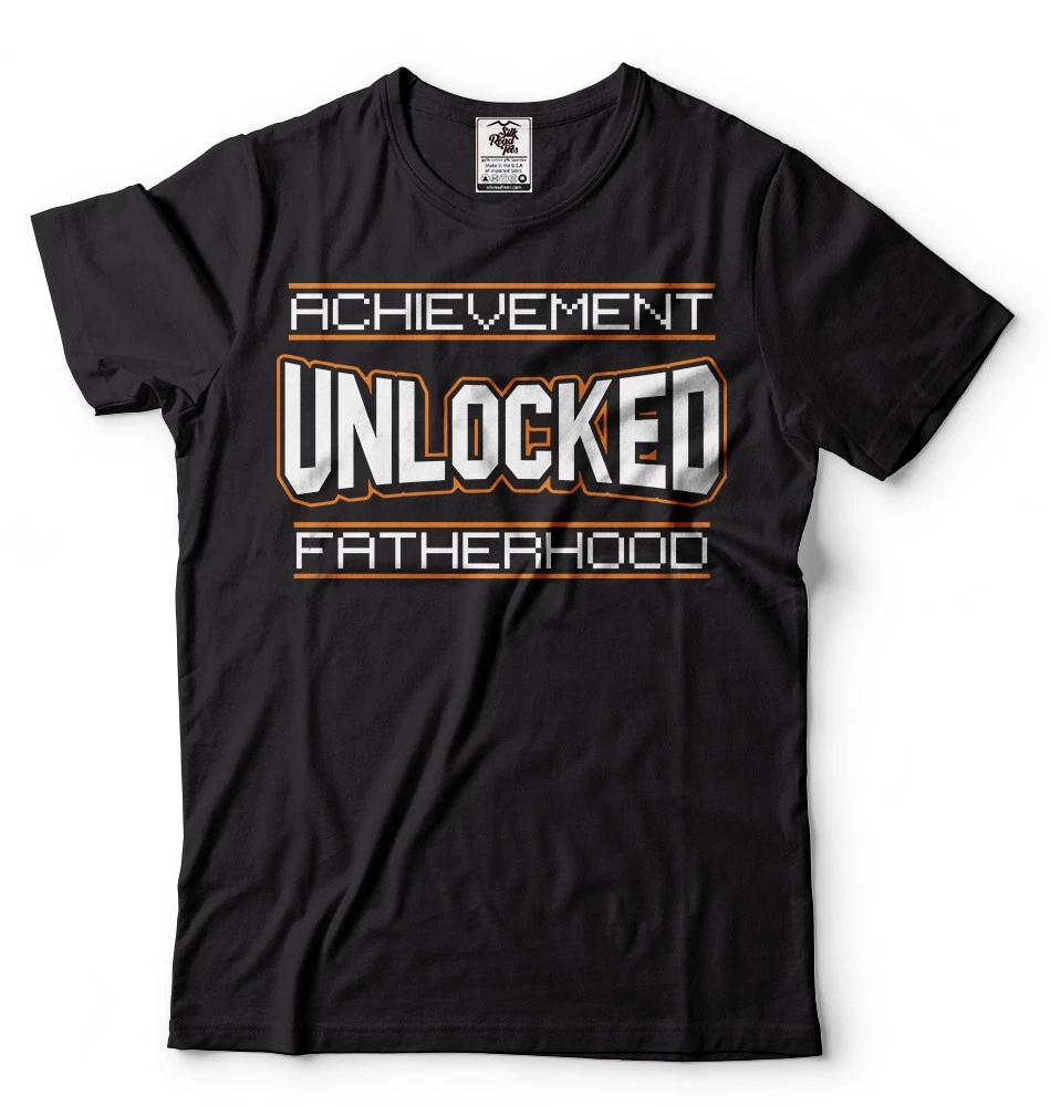 Gift For Father Dad Maternity Tee T-shirt Achievement Unlocked New Dad T-T-shirt 4XL