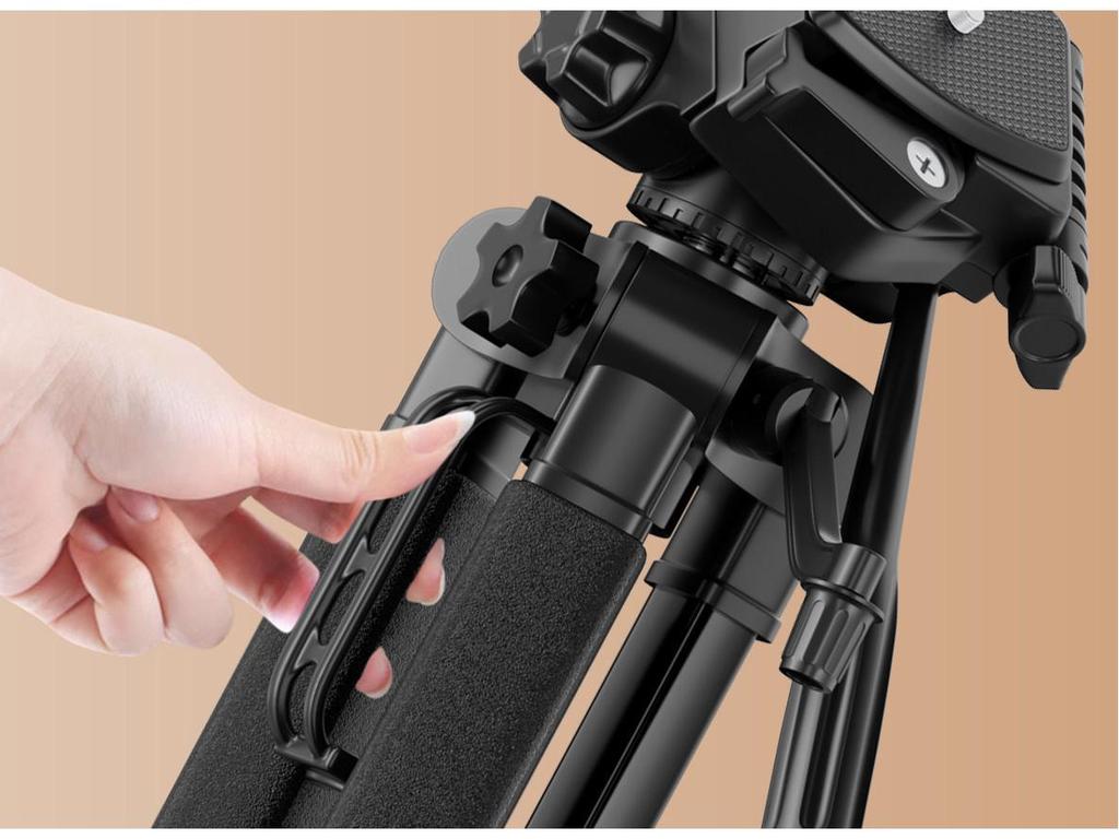 2025 Multi-Camera Mobile Phone Streaming Tripod with Fill Light and Storage Tray
