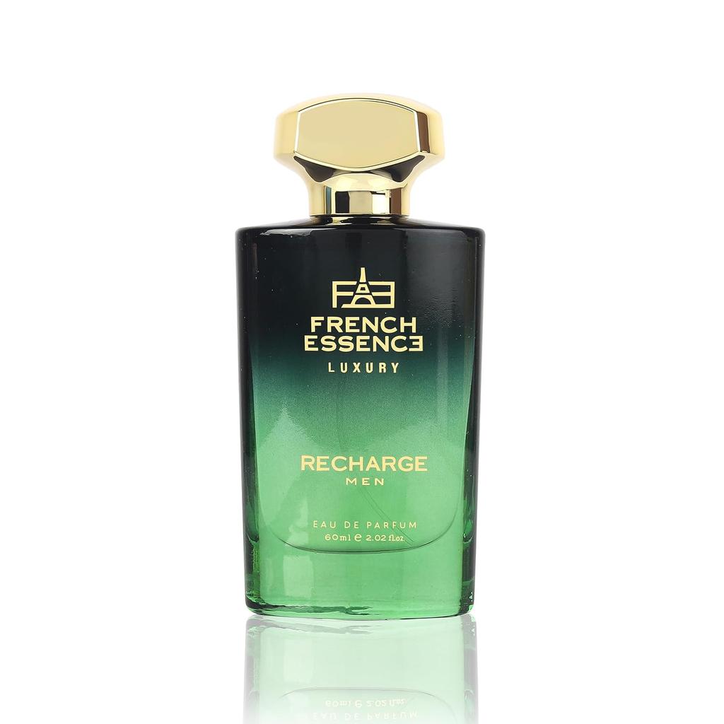 French Essence Recharge Eau De Parfum For Men 60ml, 2.02 Fl.oz. | Long Lasting Luxury Perfume - Fragrance For Gift Purpose
