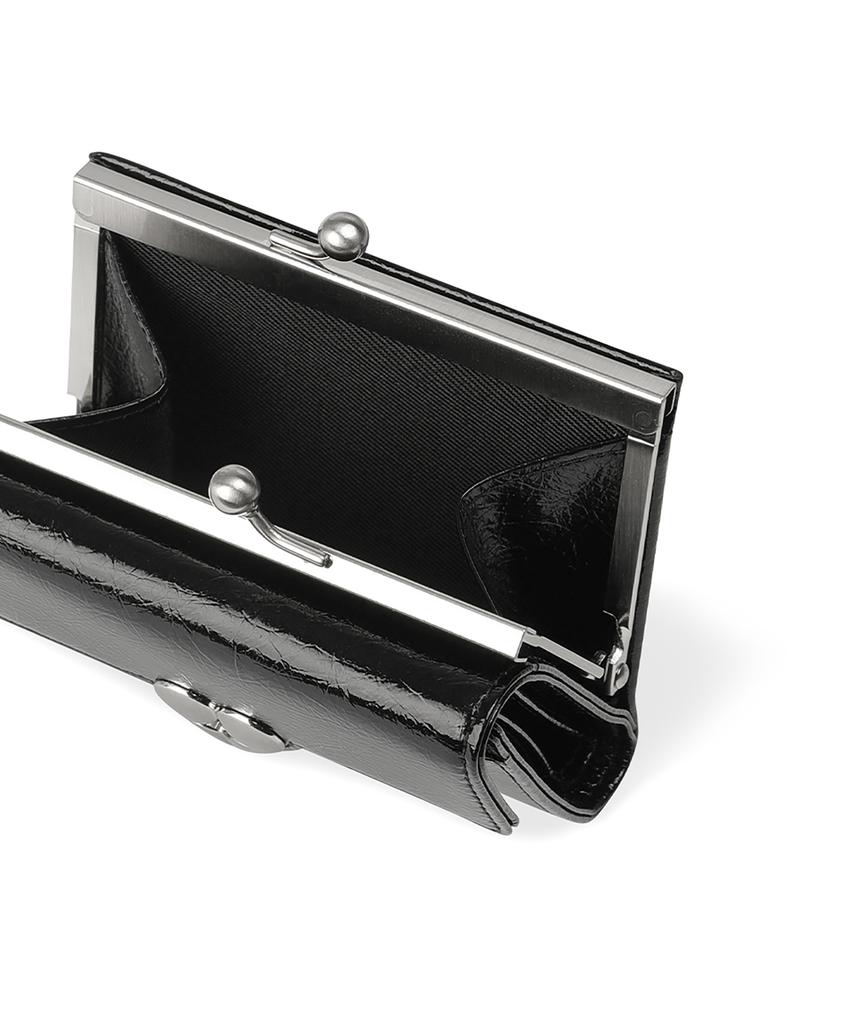 Fennec Crinkle Hearty Frame Wallet - Black