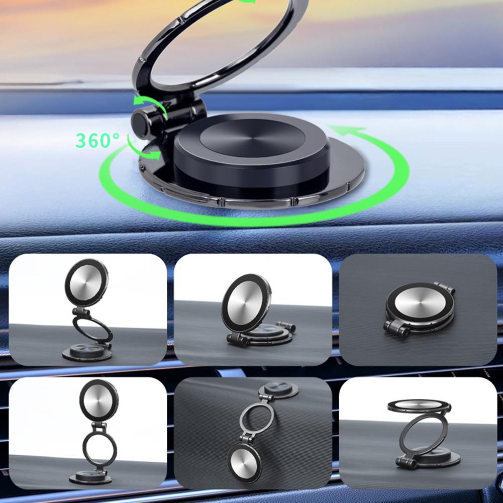 For Magsafe 360° Rotation Magnetic Bracket Phone Holder Universal Magnetic Suction Cup Folding Swivel Car Phone Holder