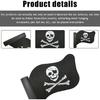 Povtii Pirate Flag Car Antenna Topper, Skull Crossbones Partern Automotive Antenna Topper, Cool Pirate Flag Shaped Auto Antenna Ball for Most