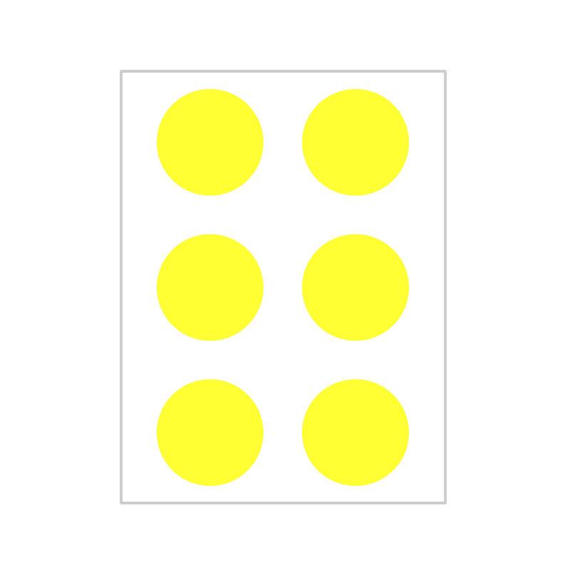 10 Colors Mixed Polka Dot Round Label Stickers: Small & Large, Red, Yellow, Blue, Green, Pink, White, Black, Orange