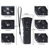 Yousheng Ultrasonic Dog Repeller Long Battery Life Powerful Frequency Super Bright LED Black Double-head Control ABS Anti-Barking Pet Dog Repeller for